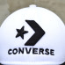 Кепка Converse бейсболка чоловіча чорно біла з вишивкою 3Д логотипом конверс