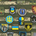Панель для шевронів та патчів +3 шеврона в подарунок Патч Борд тактичний 45х65 см для нашивок і нагород складна панель-стенд