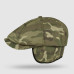 Warm cap with a cartoon eight-bladed logo of the Armed Forces of the Ukraine, army pixel cap with ears