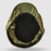 Warm cap with a cartoon eight-bladed logo of the Armed Forces of the Ukraine, army pixel cap with ears