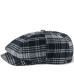 Newsboy Cap чоловіча італійська вовна, кашкет Gatsby стиль D.Hats, осіння зимова кепка восьмиклинка, елегантна хуліганка чорна клі
