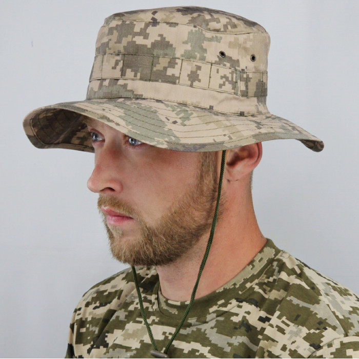 Панама ЗСУ, панама тактична військова камуфляжна, камуфляж піксель ЗСУ кепка Панама ЗСУ, панама тактична військова камуфляжна, камуфляж піксель ЗСУ кепка
