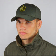 ZSU cap olive, baseball cap tactical army camouflage khaki, cap with ZD trident olive