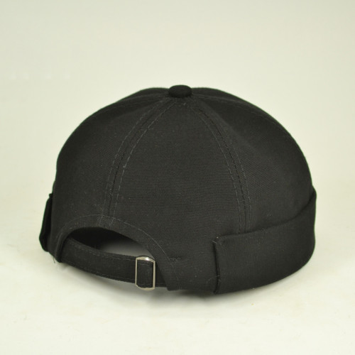 Docker cap Docker cap without visor, black baseball cap, unisex