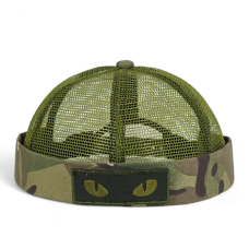 Cartoon docker cap with chevron, tactical cap without visor, Docker cap with velcro, docker cap