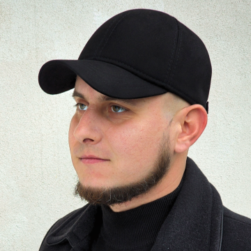Кепка тепла чоловіча бейсболка на байці