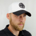 Stone Island cap, men's baseball cap, black and white, with embroidered 3D logo