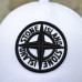 Stone Island cap, men's baseball cap, black and white, with embroidered 3D logo