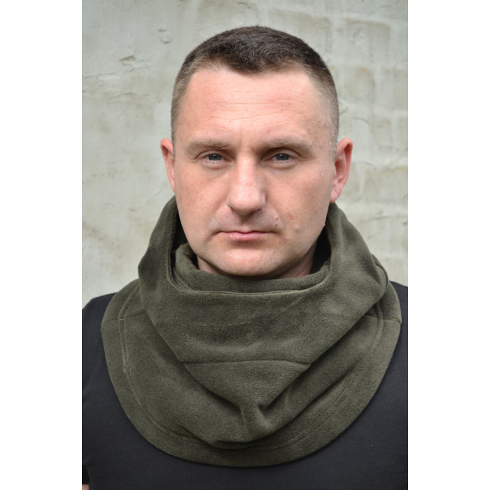 Балаклава олива хакі, балаклава тепла флісова, балаклава зимова з регульованою маскою на фіксаторах, балаклава ЗСУ