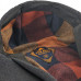 British style cap, bully, graphite color, made of suit fabric