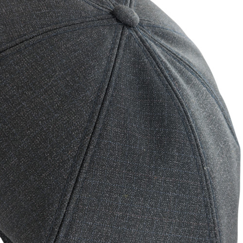 British style cap, bully, graphite color, made of suit fabric British style cap, bully, graphite color, made of suit fabric