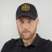 Summer baseball cap with Stone Island embroidery, summer mesh cap Stone Island