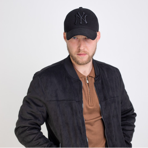 Men's summer baseball cap black with 3D embroidery New York NY