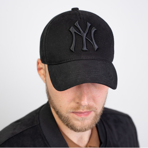 Men's summer baseball cap black with 3D embroidery New York NY