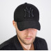 Men's summer baseball cap black with 3D embroidery New York NY