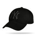 Men's summer baseball cap black with 3D embroidery New York NY