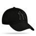 Men's summer baseball cap black with 3D embroidery New York NY