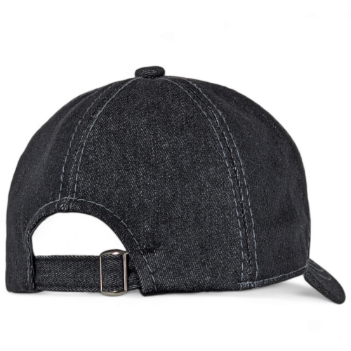 Кепка чоловіча бейсболка чорна з вишитым кольоровим вогнем