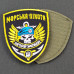 Chevron Marine Corps of the Armed Forces of Ukraine (patch) on Velcro, patch OLIVA, PIXEL, CARTOON, PREDATOR