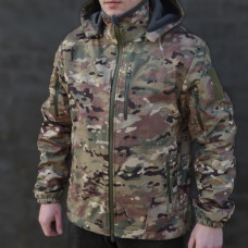 Softshell tactical jacket camouflage multicam, softshell jacket multicam for the military AFU