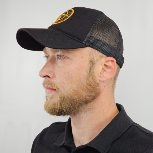 Summer baseball cap with Stone Island embroidery, summer mesh cap Stone Island