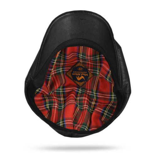 Men's eco-leather hat - eight-blade cap spring-autumn size 57 58 59 60