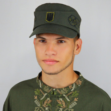 Мазепинка 100% бавовна, мазепинка з кокардою, Бандерівка з вишивкою, німка