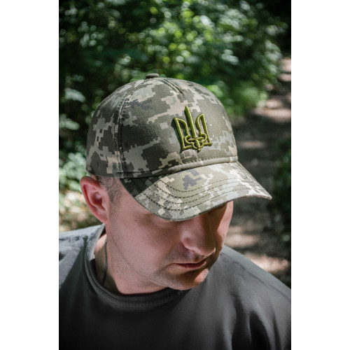 Cap ZSU pixel with coat of arms, tactical baseball cap army military camouflage, with 3D trident Cap ZSU pixel with coat of arms, tactical baseball cap army military camouflage, with 3D trident