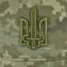 Кепка ЗСУ піксель з гербом, бейсболка тактична армійська військова камуфляжна, з ЗD тризубом