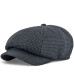 Чоловічий картуз-восьмиклинка Italian Wool, модна хуліганка D.Hats осінь-зима, classic newsboy cap чорна клітка, якісна кепка Vlad