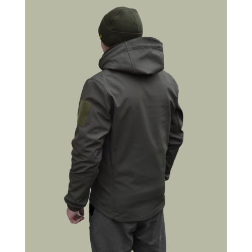 Куртка Softshell тактична польова олива, куртка софтшел олива хакі для військового ЗСУ
