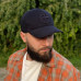 Кепка бейсболка Stone Island мужская темно-синяя 100% котон 3D вышивка логотипа весна-лето-осень
