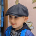 Children's black hooligan cap | Jeans 100% cotton | Spring Autumn | Own production