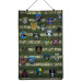 Panel for chevrons and patches +3 chevrons as a gift Patch Board tactical 45x65 cm for patches and awards folding panel-stand