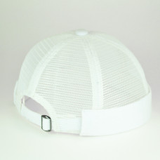 Docker cap, docker cap with mesh, white beanie hat, unisex, for chefs