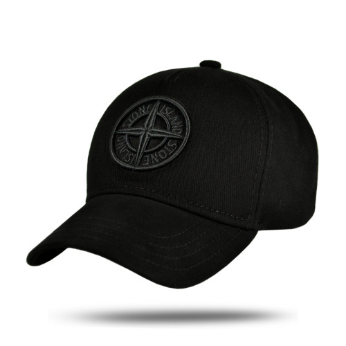 Кепка бейсболка Stone Island мужская черная с вышитым 3Д логотипом Кепка бейсболка Stone Island мужская черная с вышитым 3Д логотипом