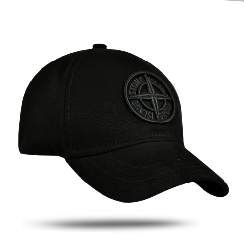 Кепка бейсболка Stone Island мужская черная с вышитым 3Д логотипом Кепка бейсболка Stone Island мужская черная с вышитым 3Д логотипом