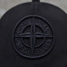 Кепка бейсболка Stone Island мужская черная с вышитым 3Д логотипом