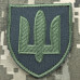 Шеврон Загальновійськовий ЗСУ (патч) на липучці, нашивка 