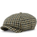 Hooligan eight-blade tweed, Gatsby cap, Cap with paw print brown-beige
