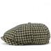 Hooligan eight-blade tweed, Gatsby cap, Cap with paw print brown-beige