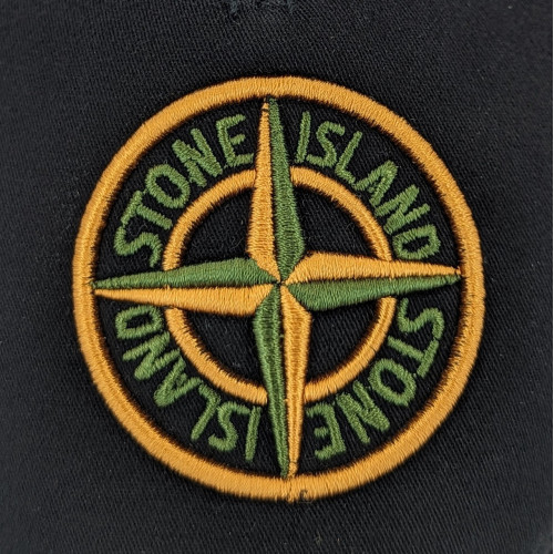 Summer baseball cap with Stone Island embroidery, summer mesh cap Stone Island