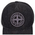 Кепка Stone Island чоловіча джинсова бейсболка з 3D вишивкою весна-осінь