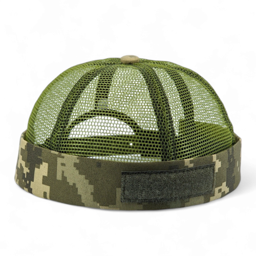 Кепка докера ЗСУ піксель, кепка без козирка тактична, Docker cap, докерка