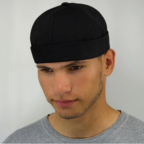 Docker cap Docker cap without visor, black baseball cap, unisex