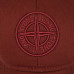 Бейсболка Stone Island бордо чоловіча з 3D вишивкою, котон, розміри 56-60, весна осінь