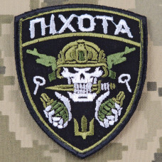 Шеврон ПІХОТА ЗСУ (патч) на липучці, нашивка